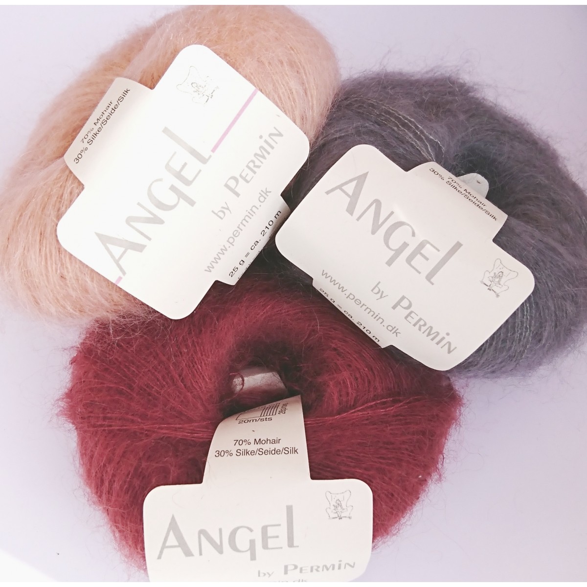 Angel fra Permin, mohair/30% silke