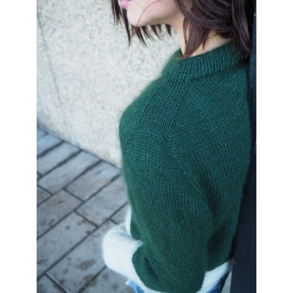 kontrastssweater
