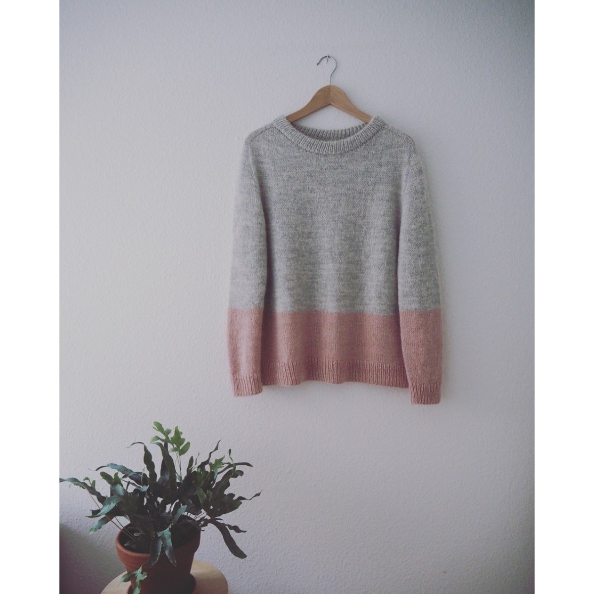 kontrastssweater