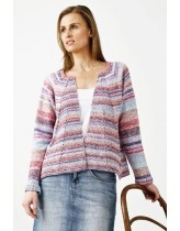 Cardigan med skrå forstykker
