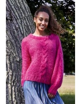 retstrikket sweater m snoninger